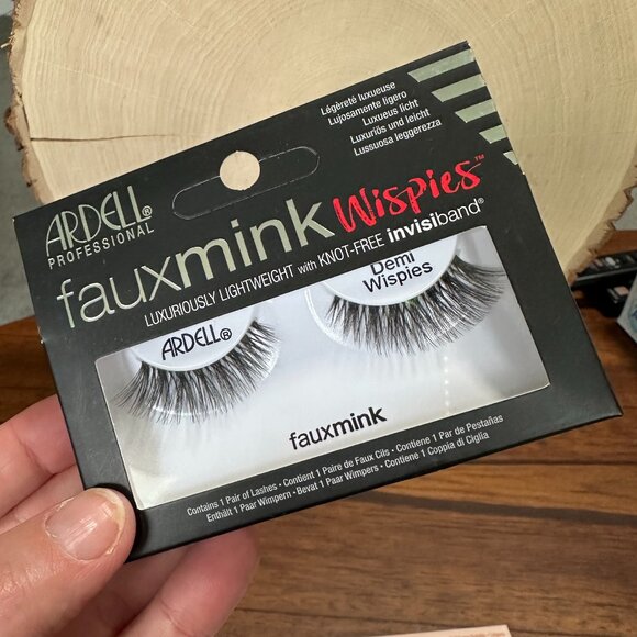 ARDELL Lashes, Glue & NORVELL tanning sample demi wispies faux mink natural - Picture 3 of 5
